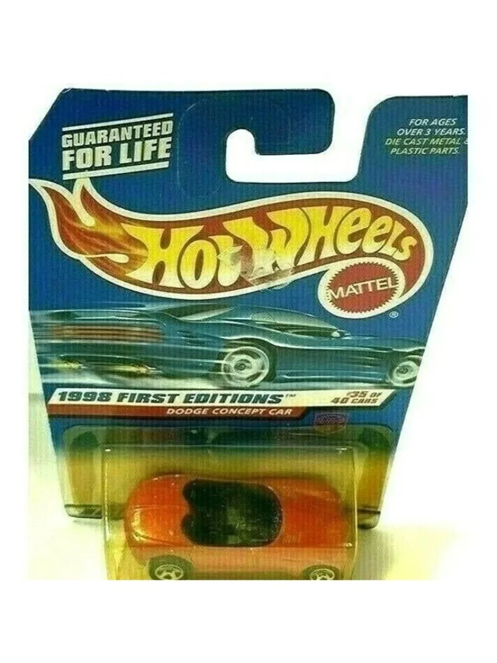 Vintage Die Cast Hot Wheels 1998 First Editions 35/40 Dodge Concept Car 672